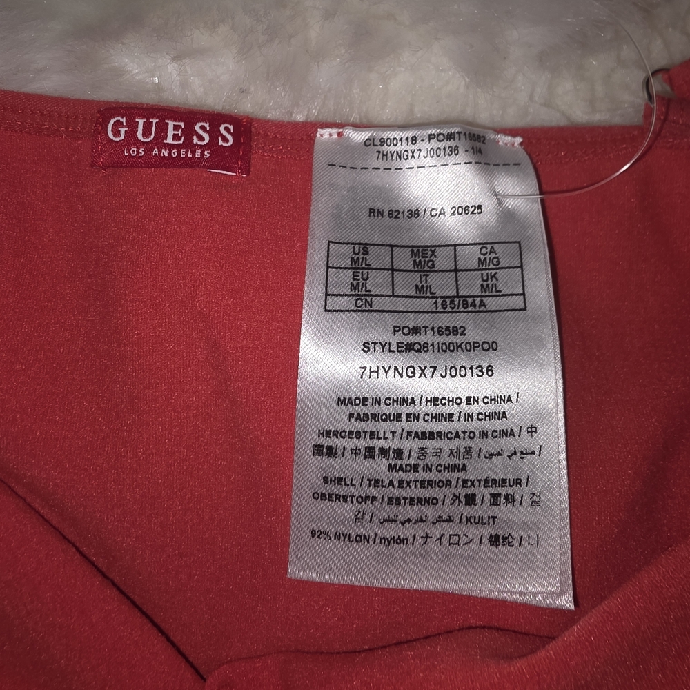 Guess Red Tank Top - Picture 4 of 5